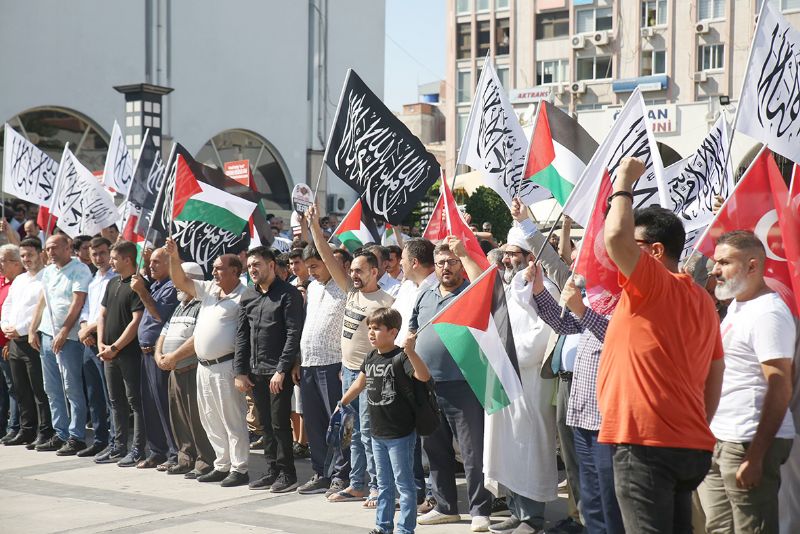 Mersin’de srail protestosu...