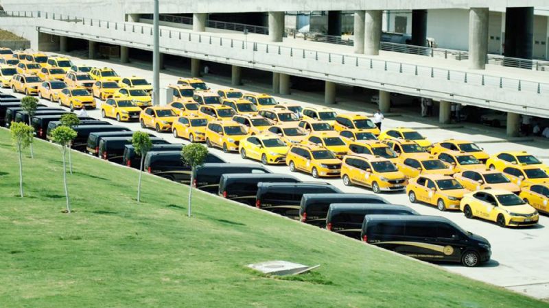 Havaliman�nda  Mersin taksicilerine  haks�zl�k yap�ld�!...