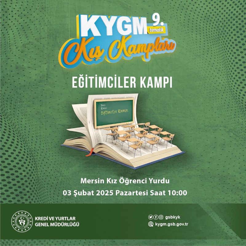 Kredi ve Yurtlar geleneksel  tematik k kamp balyor...