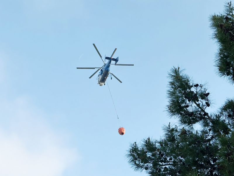 G�lnar�a 2 yang�n s�nd�rme helikopteri konu�land�r�ld�