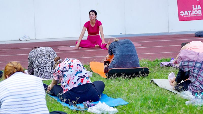 Tarsusta yoga ve nefes terapisi etkinlikleri devam ediyor...