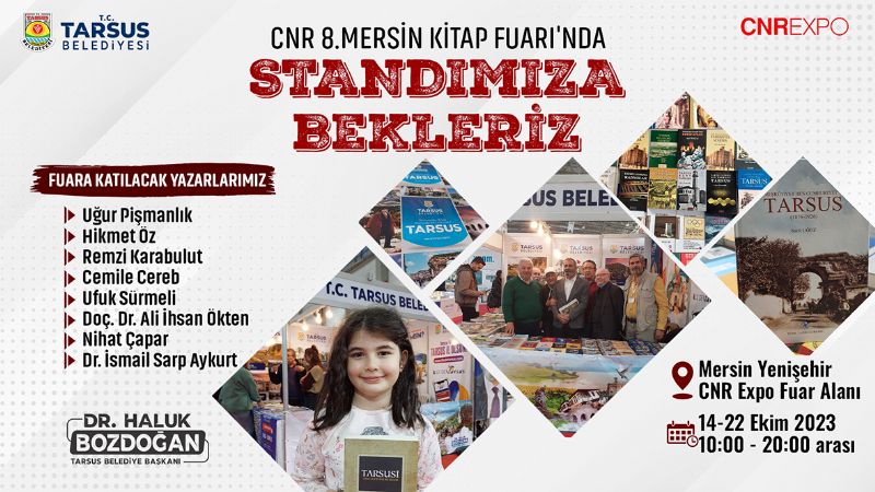 Tarsuslu yazarlar Kitap Fuar’nda kitapseverlerle buluacak...