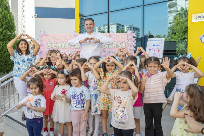 Mezitli Belediyesinin kre destei sryor...