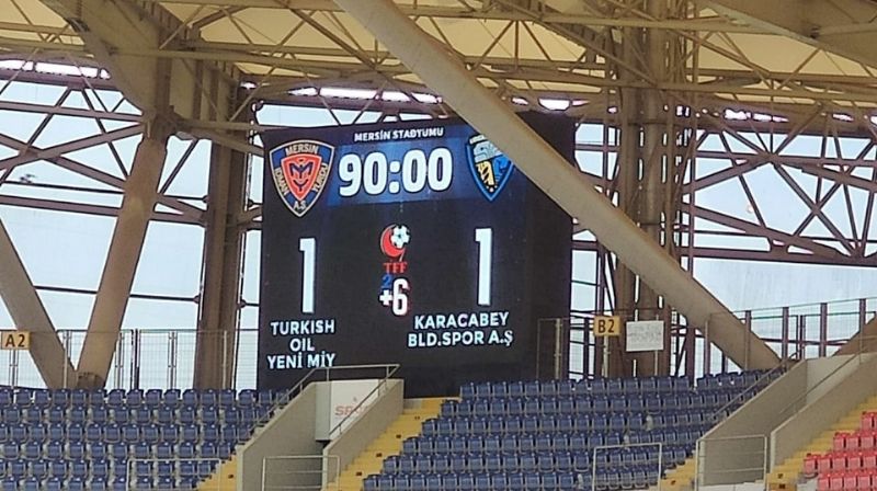 Mersin 1 puana raz oldu ...