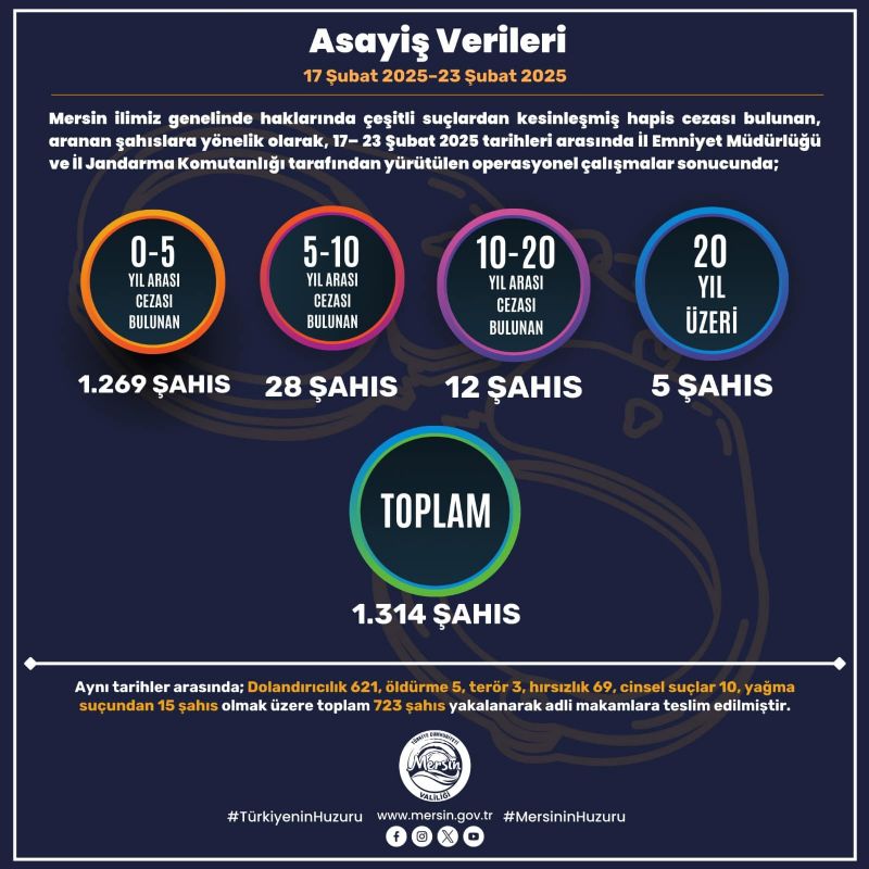 Mersinde 87 bin 453 ara kontrol edildi...