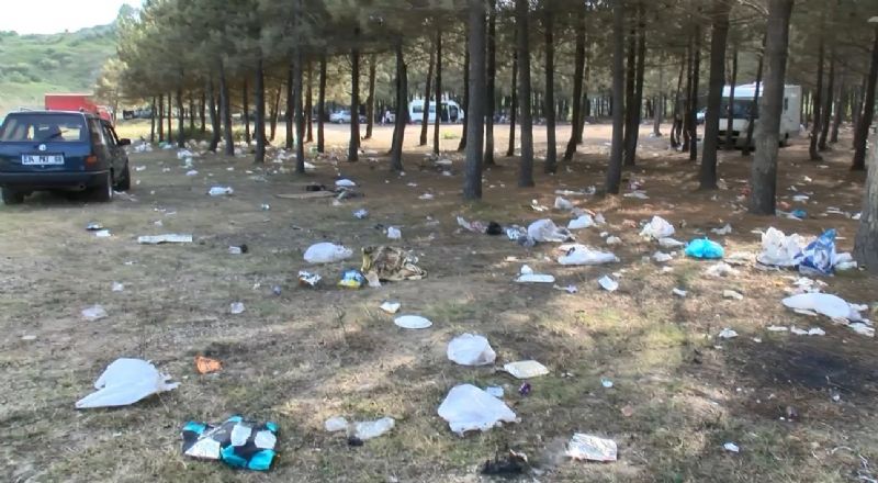 Tatilden geriye  ��p y���nlar� kald�...