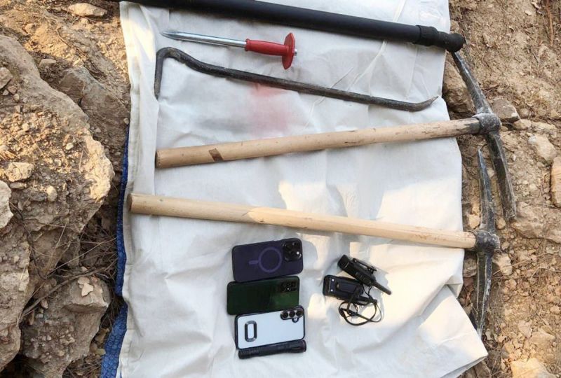 Ayd�nc�k�da ka�ak kaz� yapanlara operasyon...