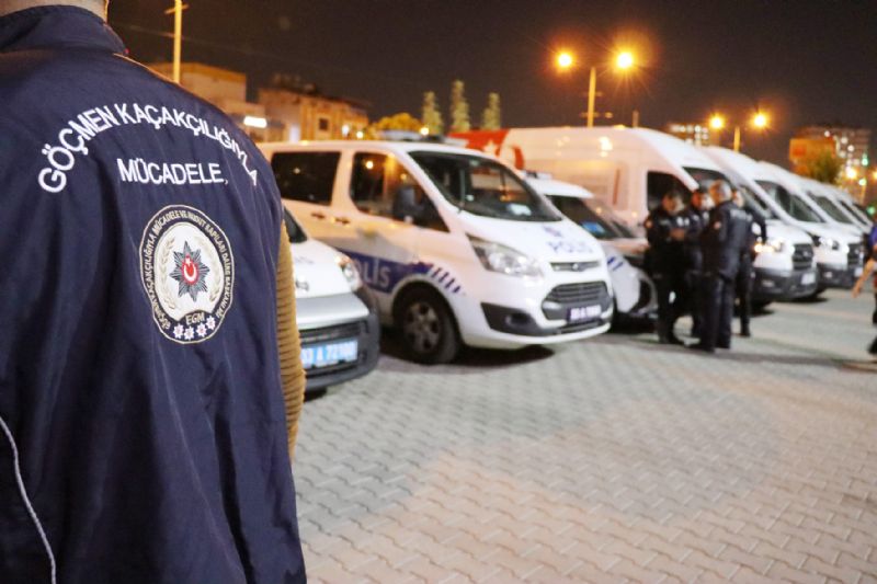 Mersin polisinden dzensiz gmen denetimi...