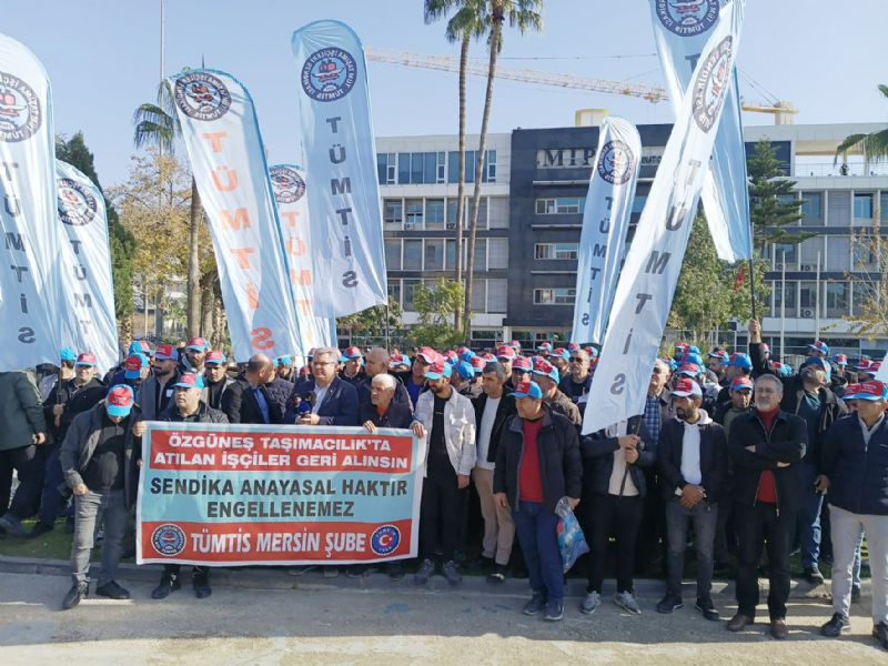 Sendikal� olan liman i��isi kendini kap�n�n �n�nde buldu!...