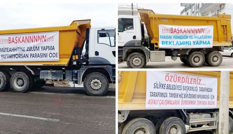 CHP�li belediyeye i� makinesi ile protesto...