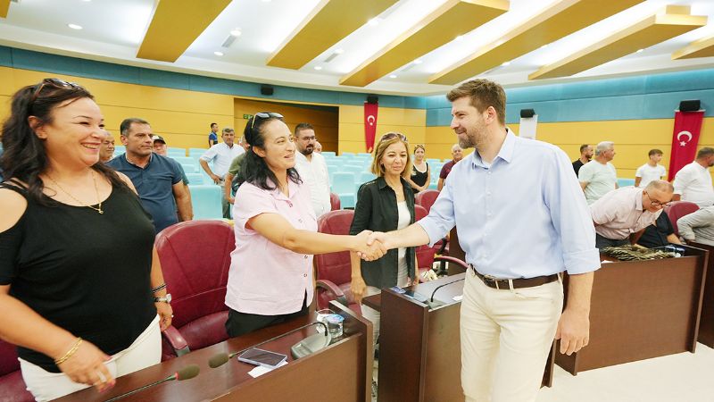 Bolta�, muhtarlar�n taleplerini dinledi...