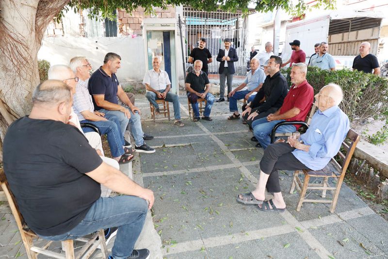 Kaymakam Be�ik�i 4 mahalle muhtar� ile biraya geldi ...