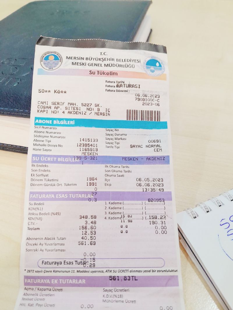 MHPden; su faturasn  indirecek zm forml...