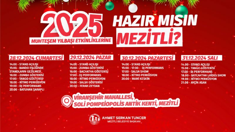 Mezitli yeni yl cokuyla kutlayacak...