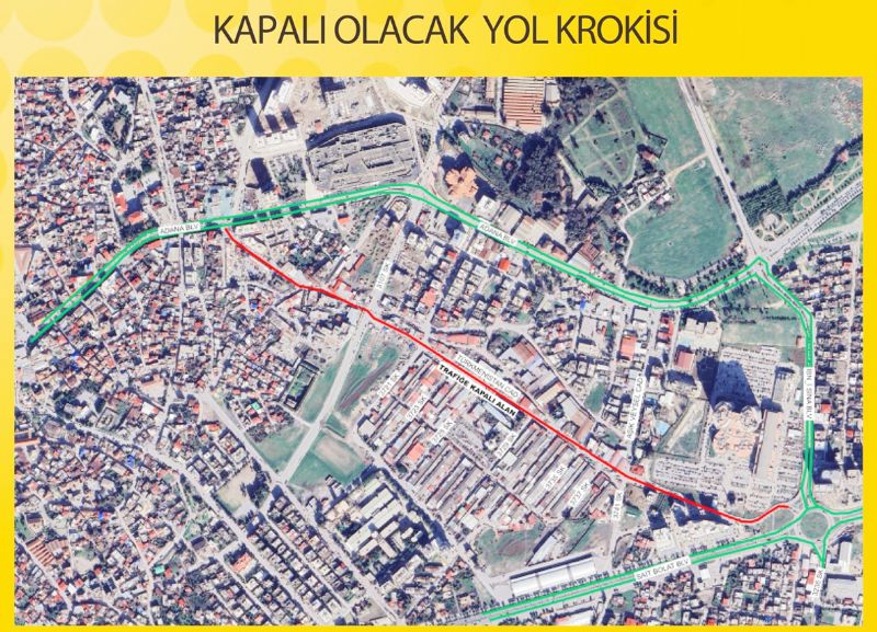 Tarsusa yol kapatma uyars!...
