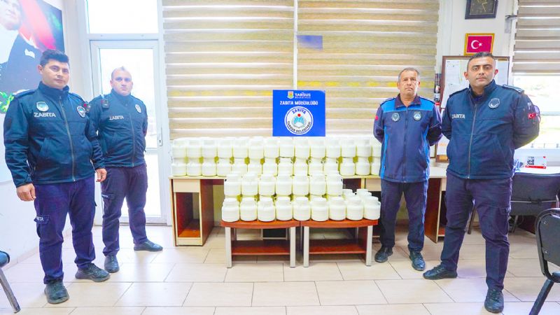 Tarsusta 500 kilo peynir imha edildi...