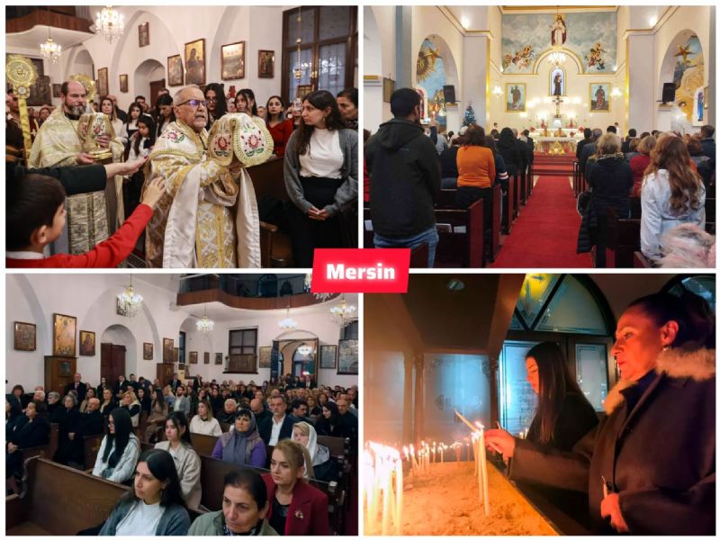 Mersin�de Noel ayini d�zenlendi...