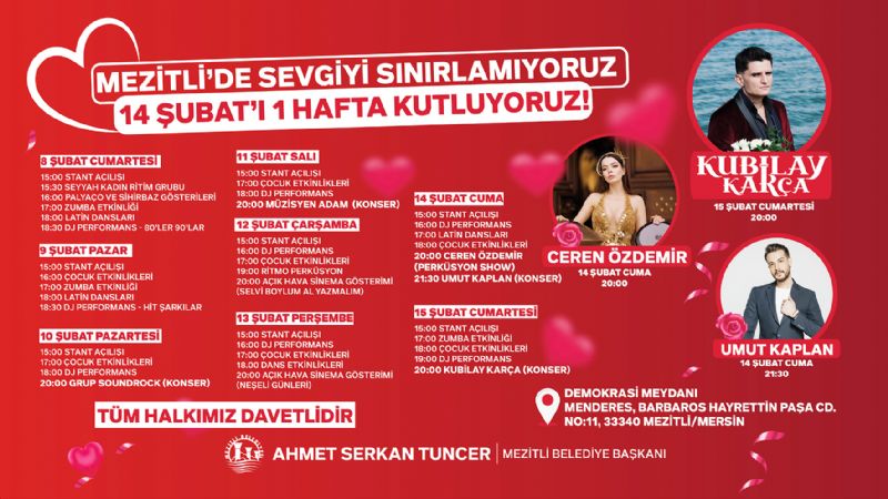 Mezitlide Sevgililer Gn  cokusu 1 hafta srecek...