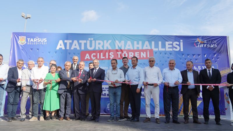 Tarsus Belediyesi, Atatrk Mahallesi’ne  9 yeni hizmet kazandrd...