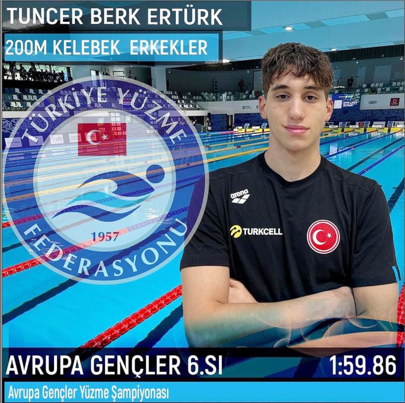 Mersinli y�z�c�den  Avrupa derecesi...